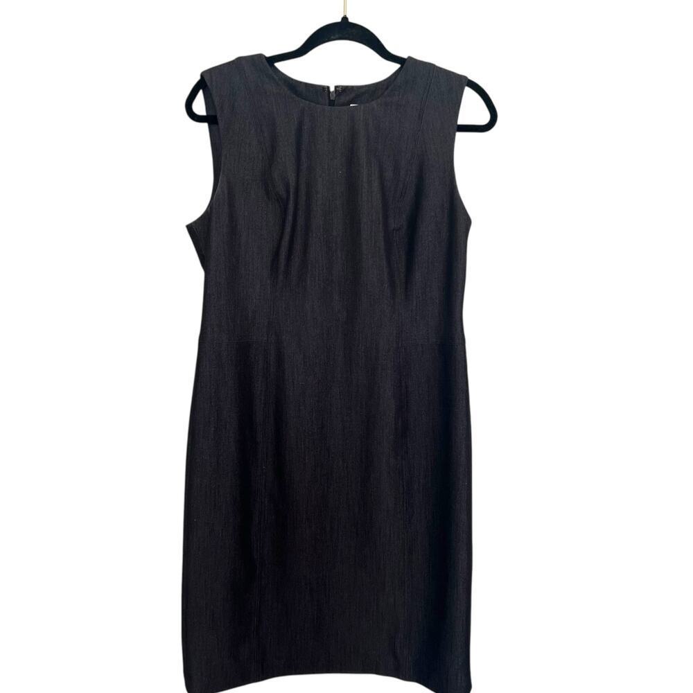 Calvin Klein Women's Career Sheath Dress Dark Charcoal Approximate Size 10